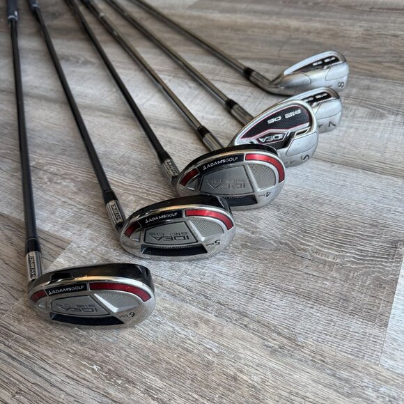 Adams Golf Idea A12 05 Hybrid Iron Set 6-Golf Clubs Mens RH 4,5,6,7,8,S - Picture 1 of 14